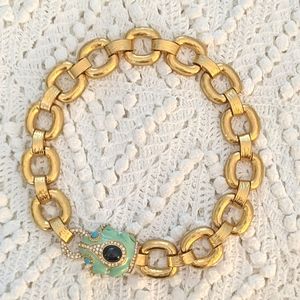 Rare J Crew frog necklace